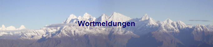 Wortmeldungen